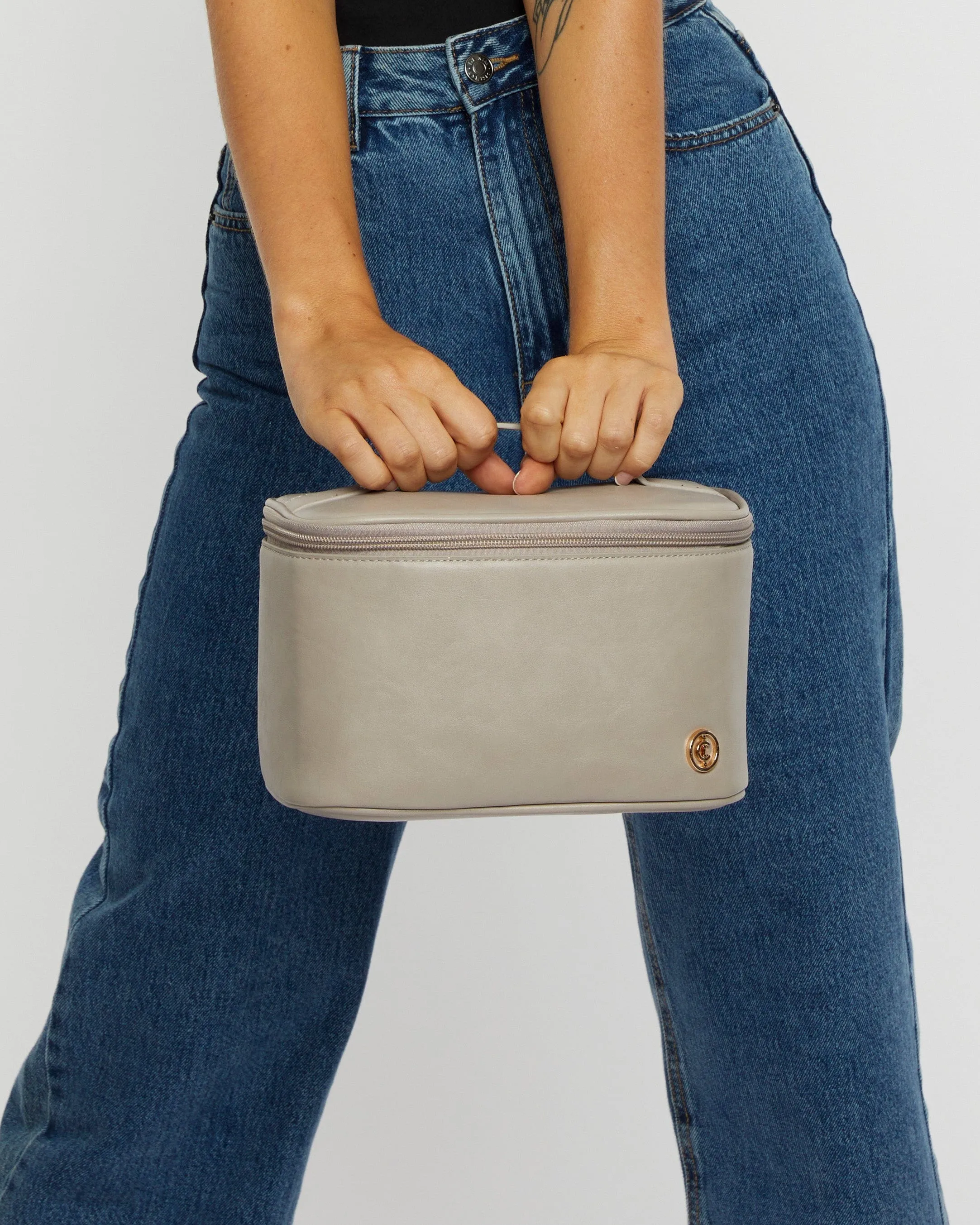 Taupe Harper Top Handle Lunch Bag sold by Collete Hayman product image thumbnail 2