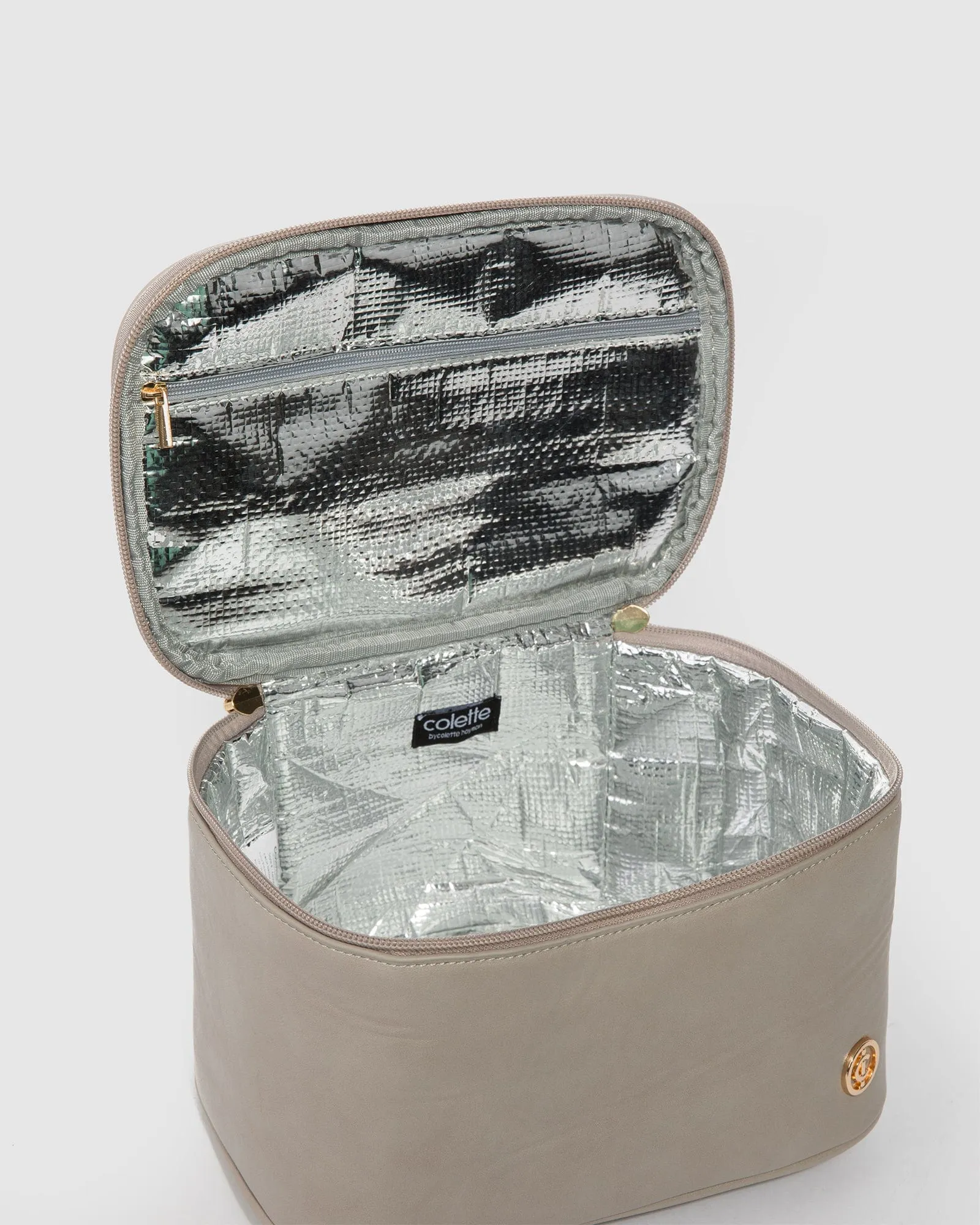 Taupe Harper Top Handle Lunch Bag sold by Collete Hayman product image thumbnail 3