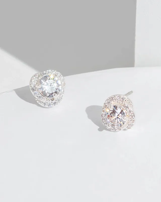 Crystal Knotted Stud Earrings sold by Collete Hayman