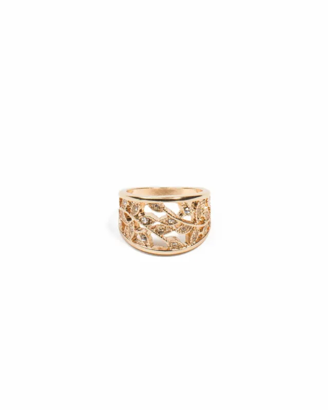 Gold Filigree Wrap Ring - Large sold by Collete Hayman