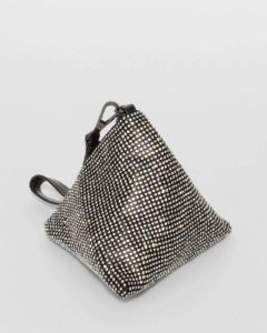 Black Crystal Triangle Drop Clutch Bag sold by Collete Hayman
