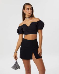Black Crystal Triangle Drop Clutch Bag sold by Collete Hayman