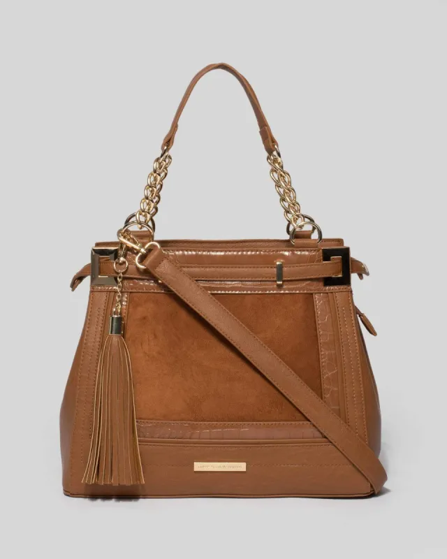 Tan Zoe Multi Tote Bag sold by Collete Hayman