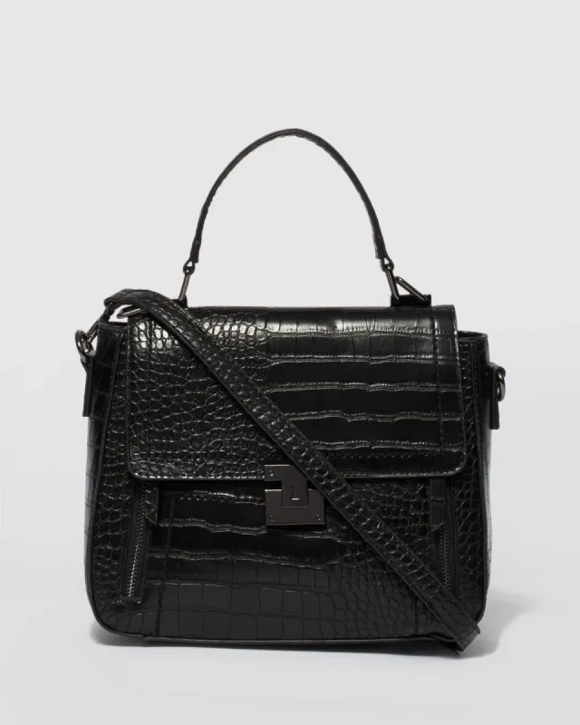 Black Mia Top Handle Bag sold by Collete Hayman