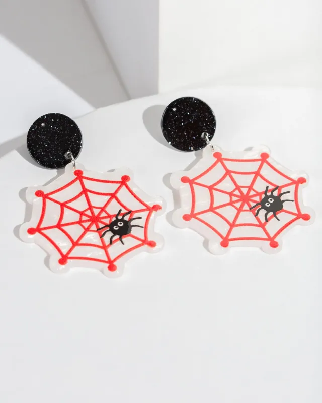 Multi Colour Cobweb Earrings sold by Collete Hayman