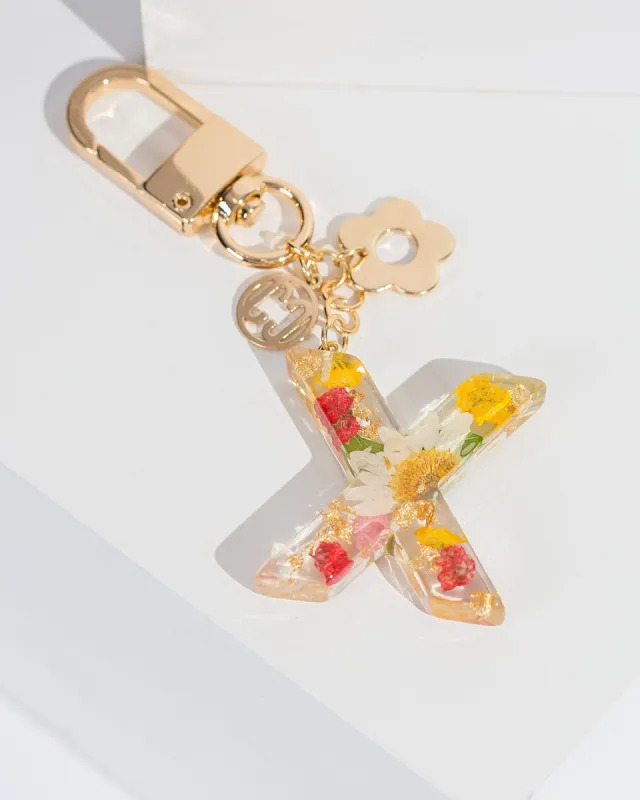 X - Initial Bag Charm Flower sold by Collete Hayman