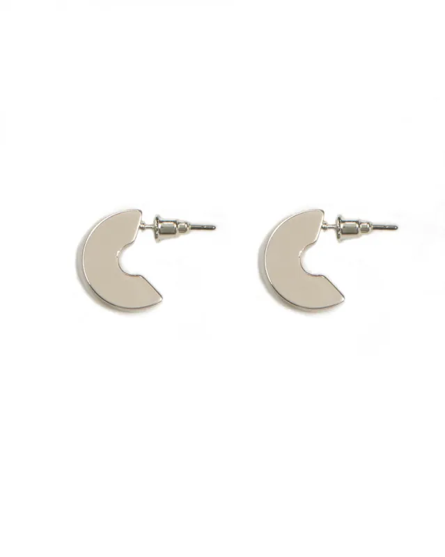 Silver Tone Flat Disc Hoop Earrings sold by Collete Hayman