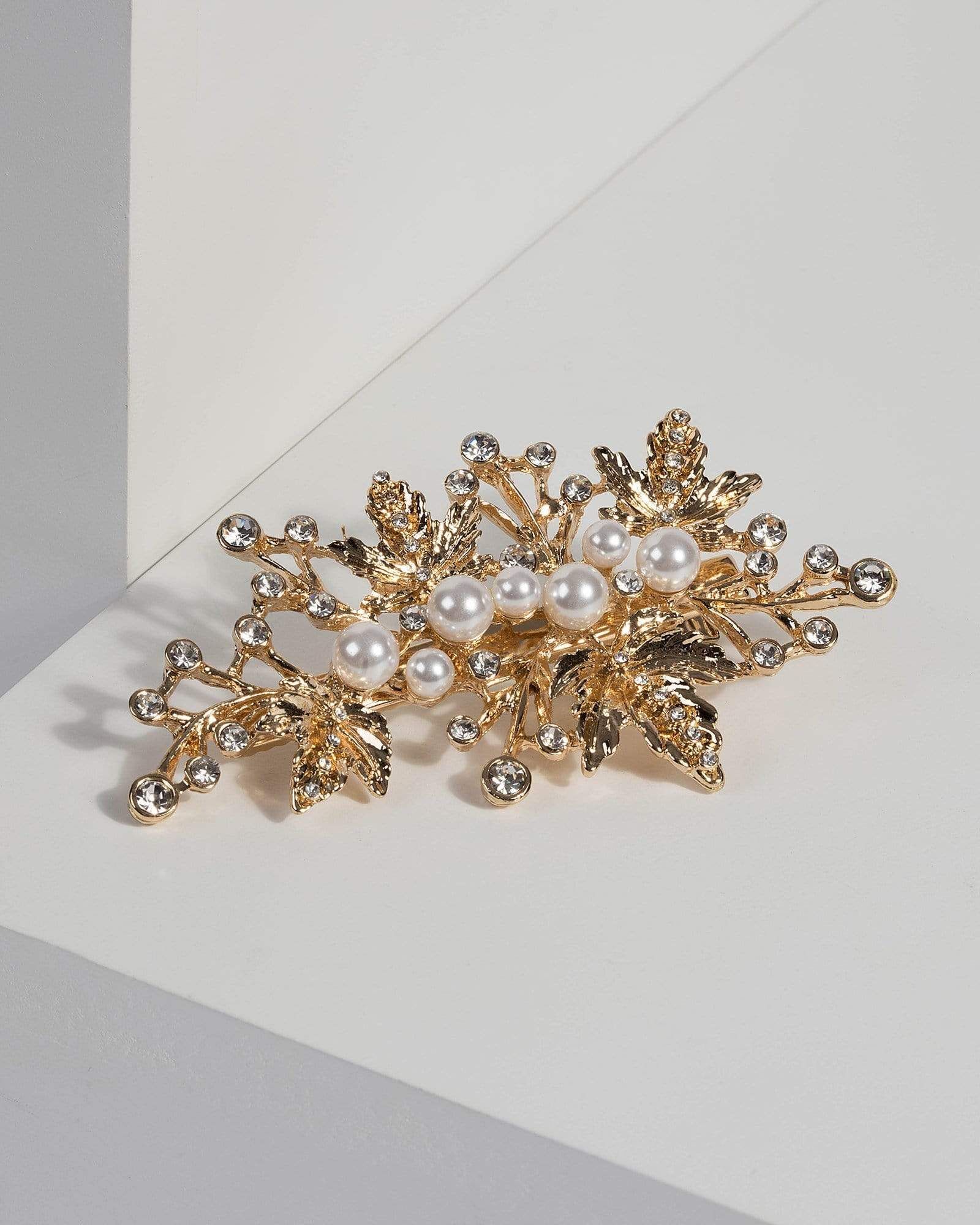 Pearl Leaf Hair Clip sold by Collete Hayman