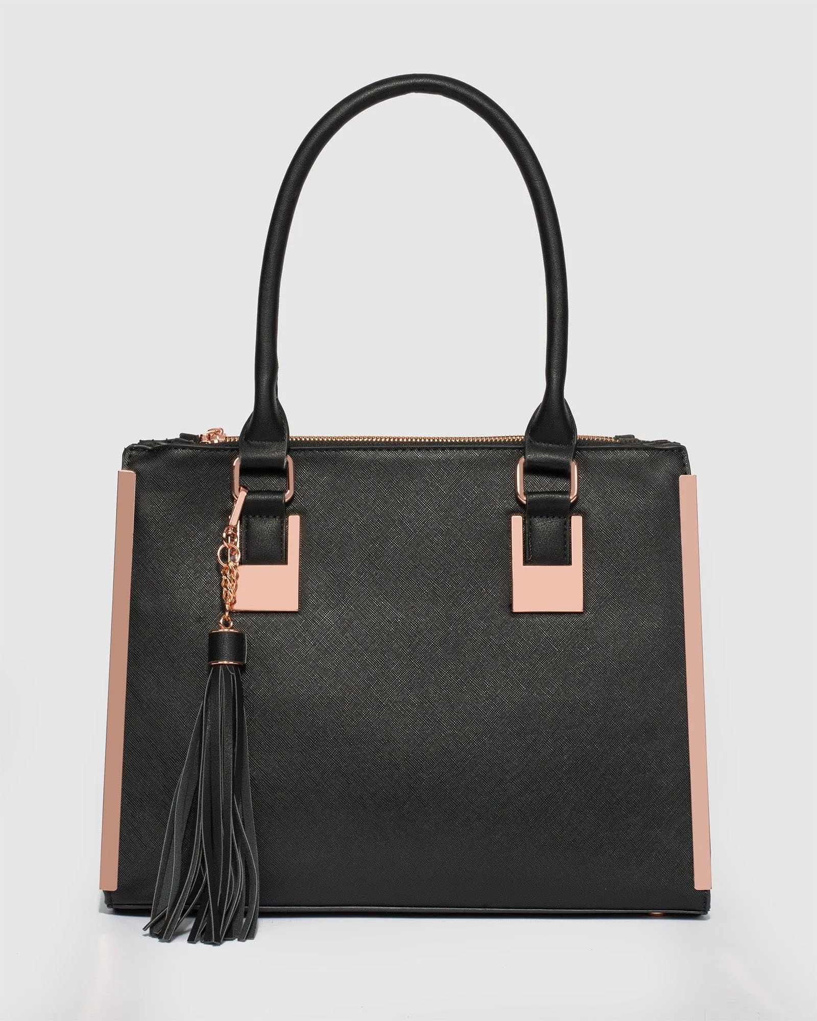 Black And Rose Gold Lucy Tote Bag sold by Collete Hayman