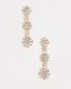 Diamante Flower Drop Stud Earrings sold by Collete Hayman