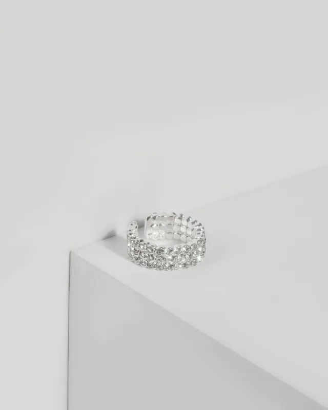 Silver Crystal Wrapped Ring sold by Collete Hayman