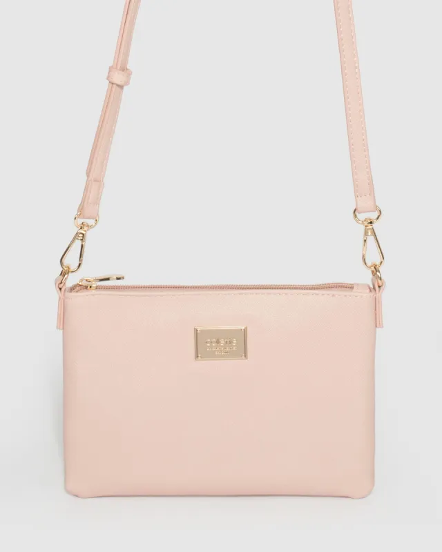 Pink Peta Strap Crossbody Bag sold by Collete Hayman