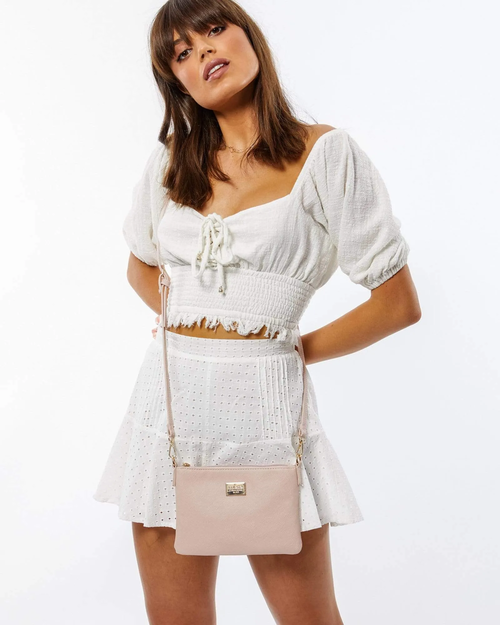 Pink Peta Strap Crossbody Bag sold by Collete Hayman product image thumbnail 2