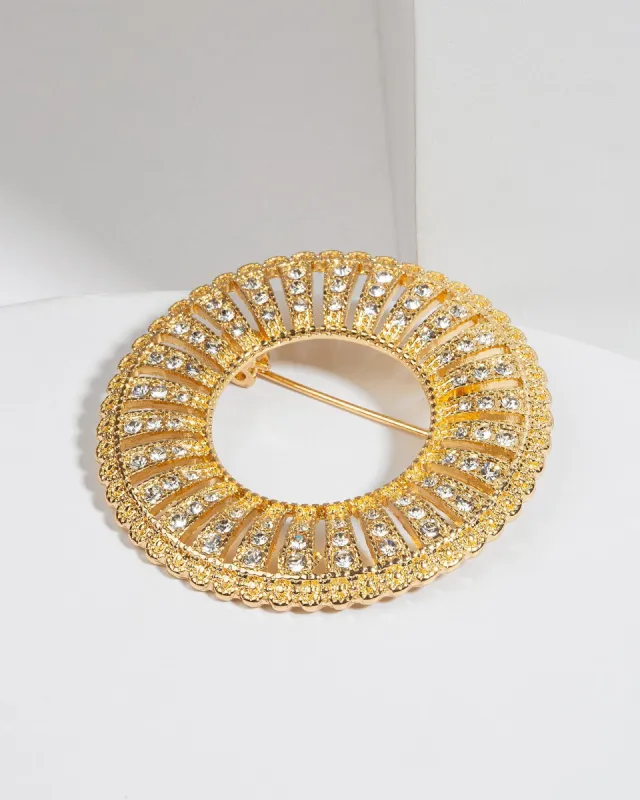 Crystal Round Brooch sold by Collete Hayman