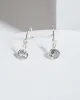 Silver Cubic Zirconia Multi Crystal Post Drop Earrings sold by Collete Hayman