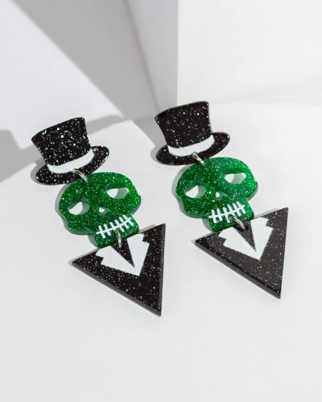 Multi Colour Skull Face Earrings sold by Collete Hayman