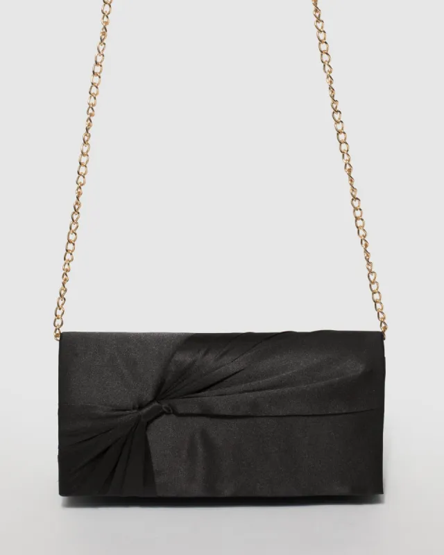 Black Ribbon Clutch Bag sold by Collete Hayman