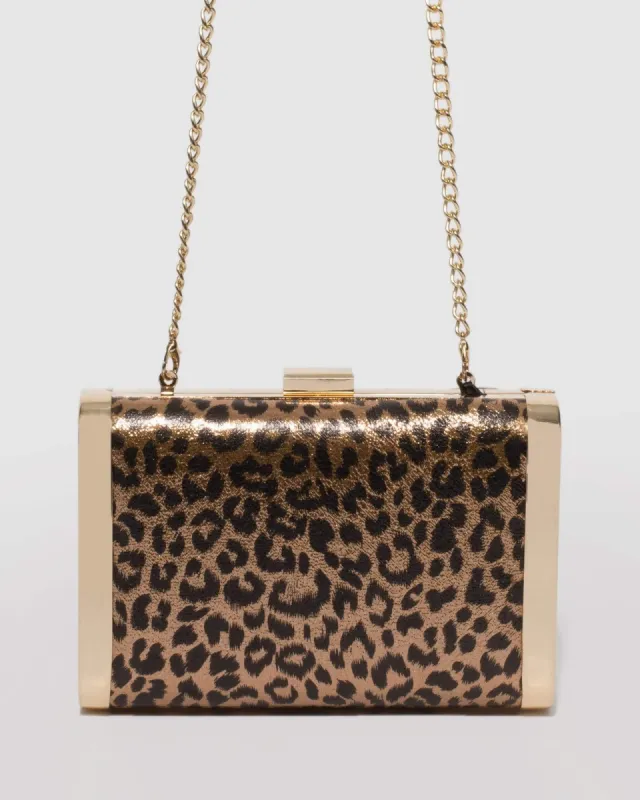 Print Leo Hardcase Clutch Bag sold by Collete Hayman