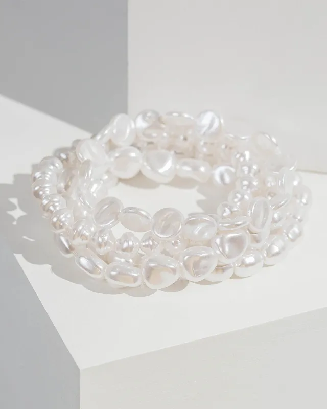 Pearl Multi Pack Shape Bracelet sold by Collete Hayman