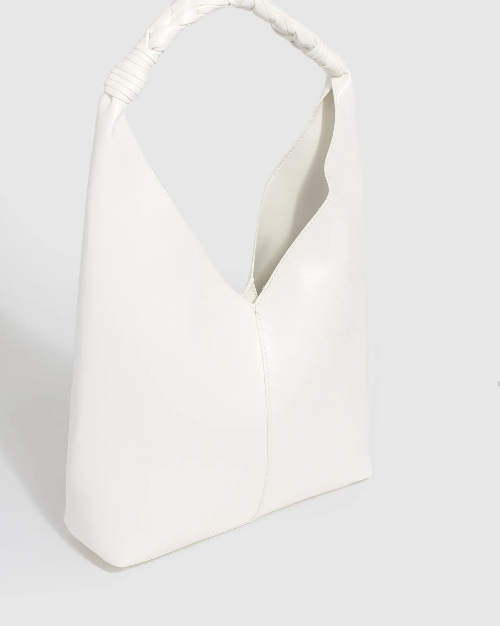 White Ophelia Slouch Bag sold by Collete Hayman product image thumbnail 2