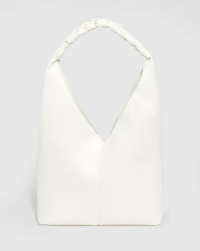 White Ophelia Slouch Bag sold by Collete Hayman