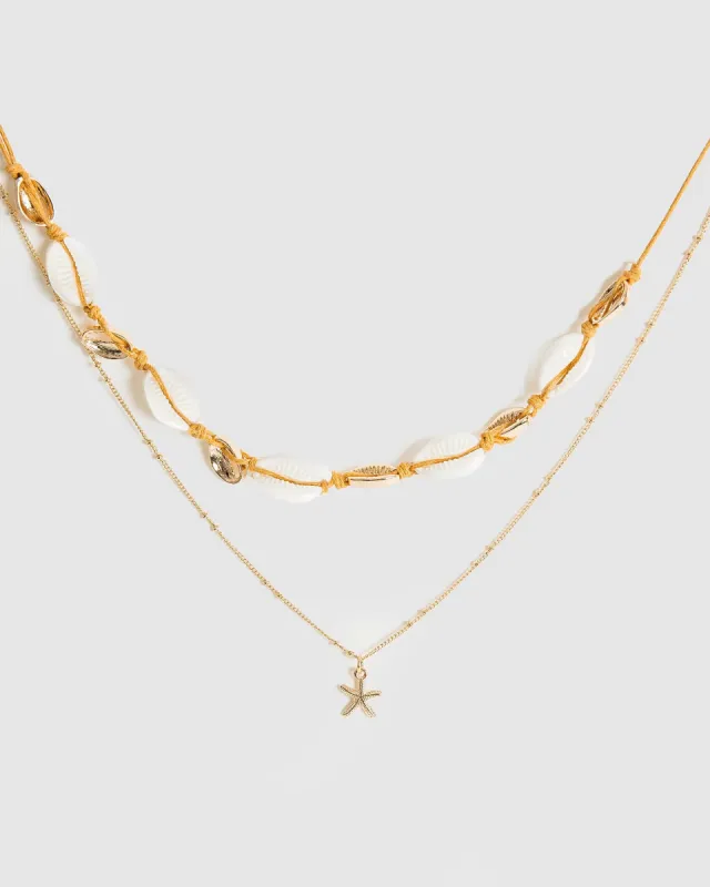 Brown Layered Seaside Necklace sold by Collete Hayman