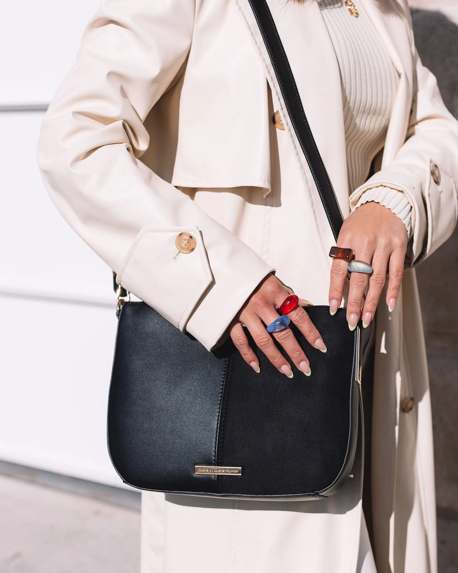 Black Melissa Saddle Bag sold by Collete Hayman product image thumbnail 2