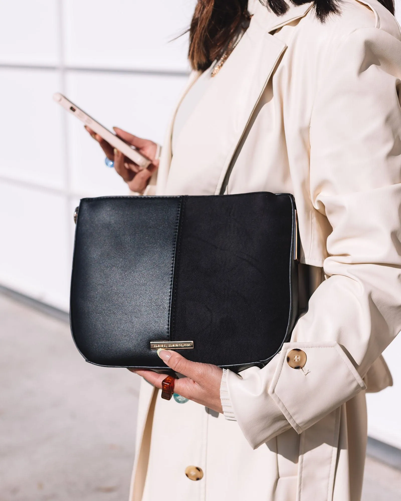 Black Melissa Saddle Bag sold by Collete Hayman product image thumbnail 4