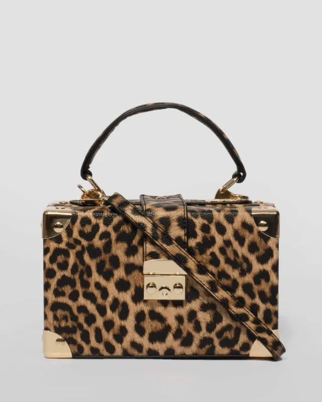 Leopard Kendall Trunk Bag sold by Collete Hayman