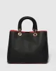 Black Tori Handle Large Tote Bag sold by Collete Hayman