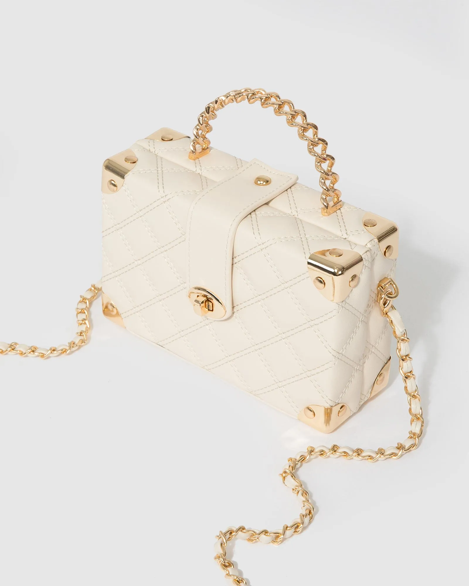 Ivory Kendal Chain Handle Trunk Bag sold by Collete Hayman product image thumbnail 5