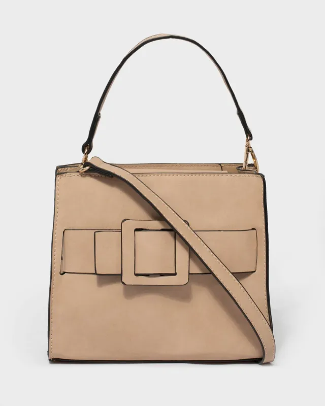 Nude Gemima Mini Tote Bag sold by Collete Hayman