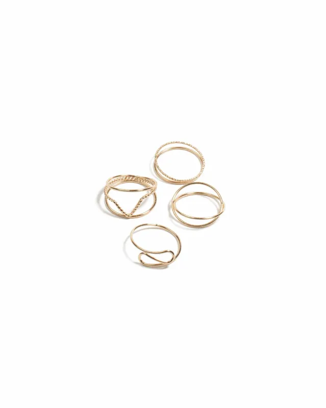 Fine Metal 4 Pack Ring - Medium sold by Collete Hayman