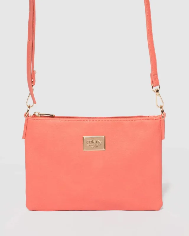 Coral Strap Crossbody Bag sold by Collete Hayman