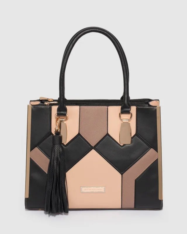 Multi Colour Adelisa Tassel Tote Bag sold by Collete Hayman