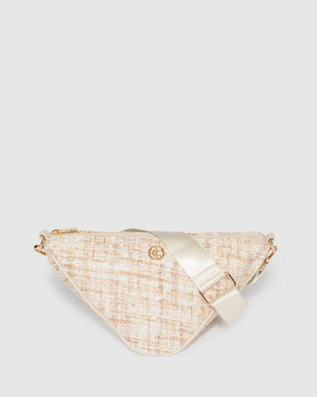 Nude Deena Triangle Crossbody Bag sold by Collete Hayman
