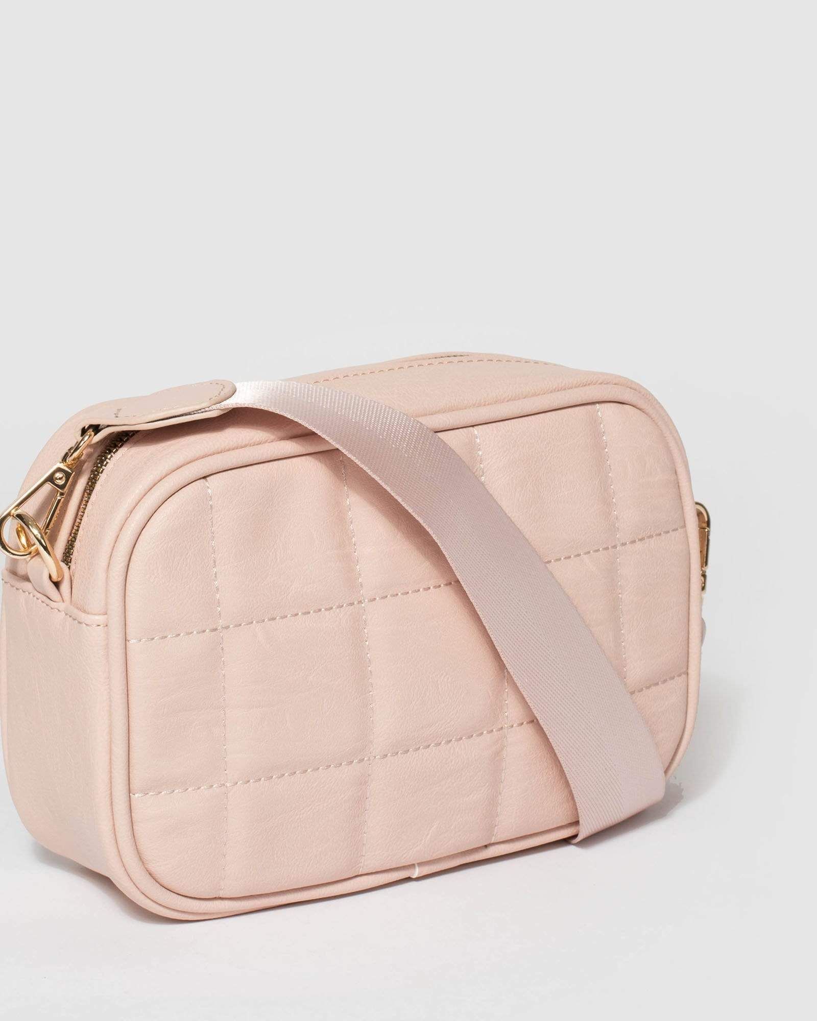 Pink Quilted Crossbody Bag sold by Collete Hayman product image thumbnail 3
