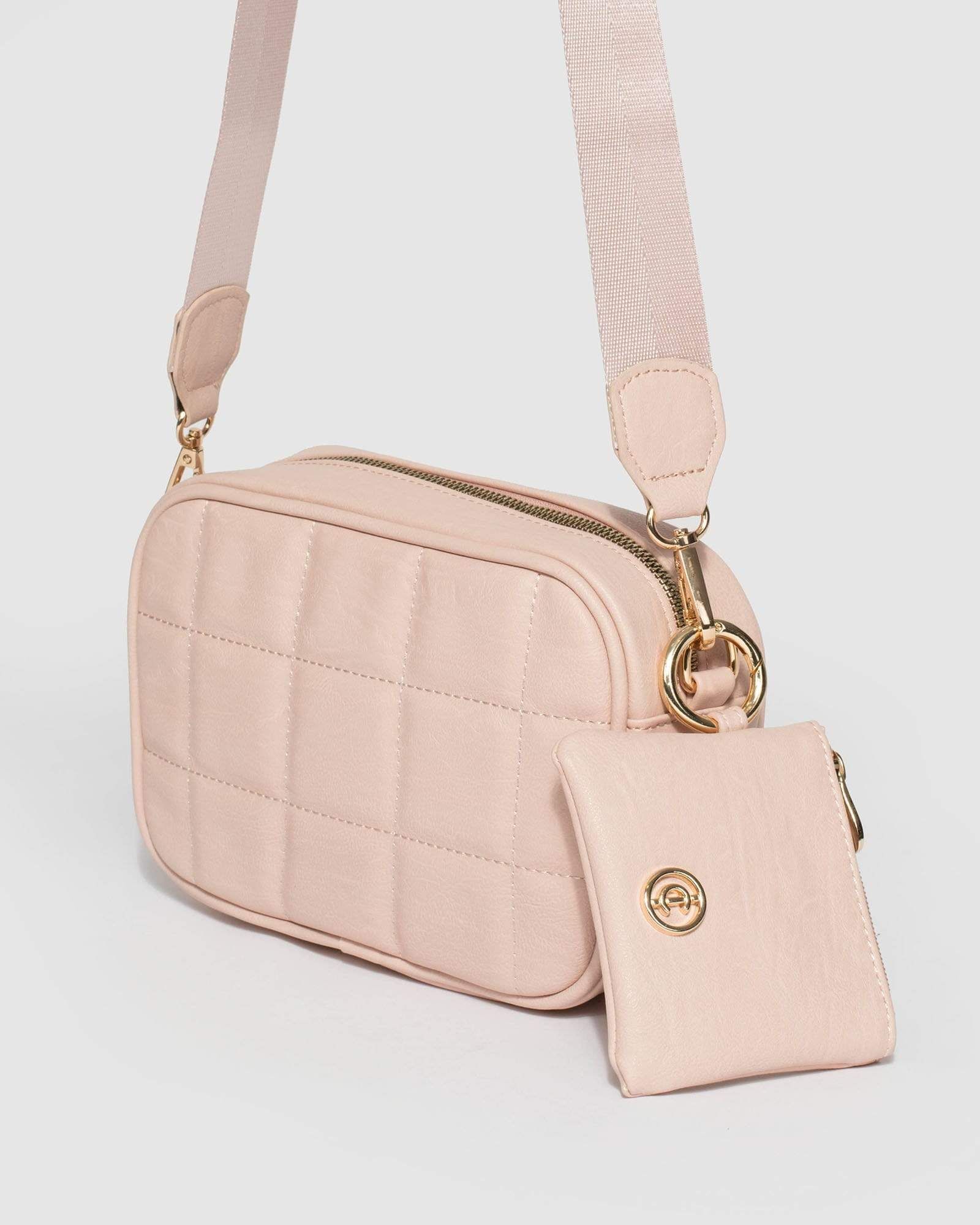 Pink Quilted Crossbody Bag sold by Collete Hayman product image thumbnail 5