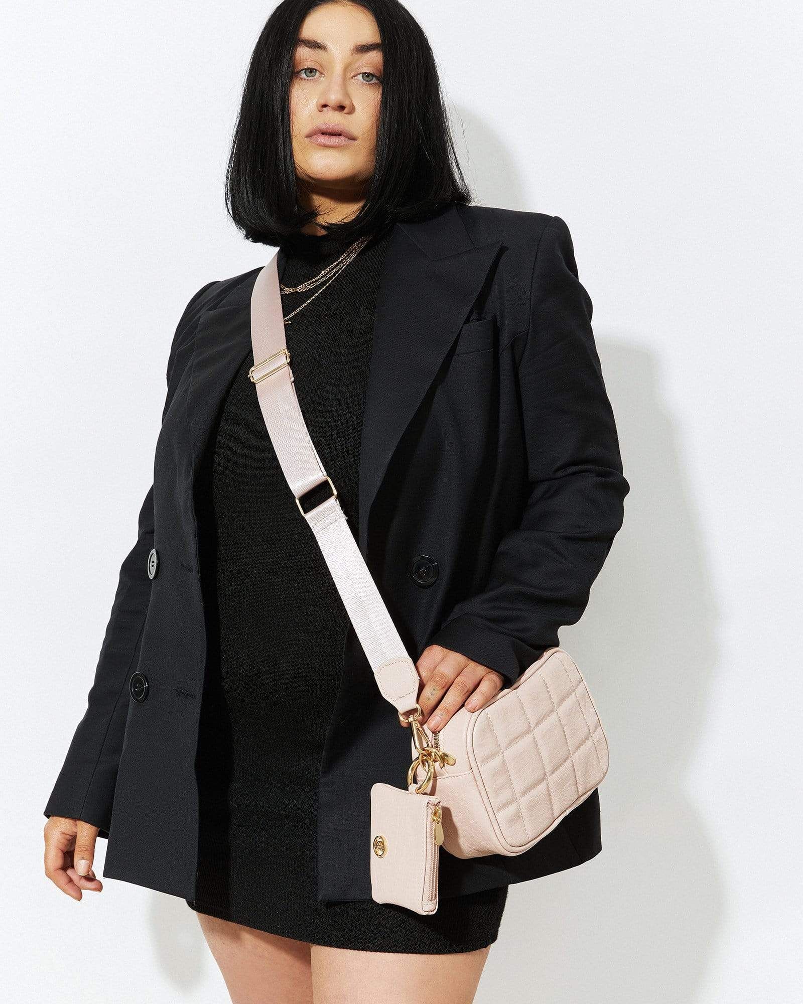 Pink Quilted Crossbody Bag sold by Collete Hayman product image thumbnail 2