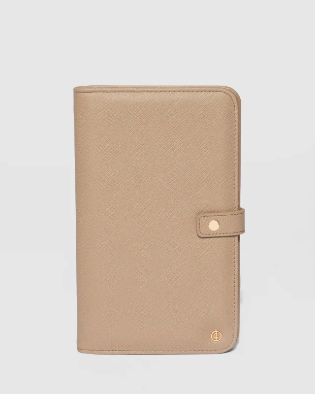 Taupe Classic Travel Wallet sold by Collete Hayman