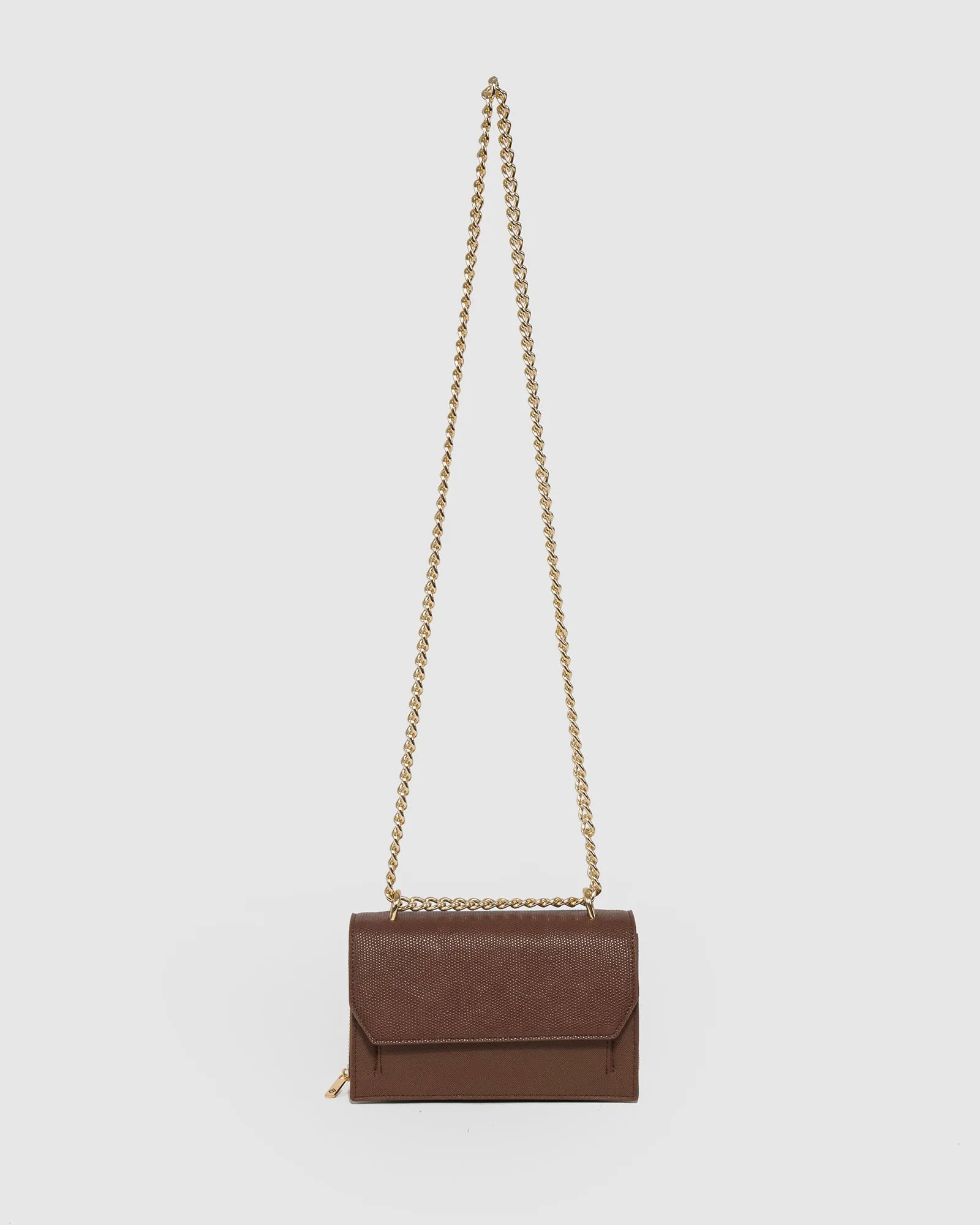 Brown Harper Chain Crossbody Bag sold by Collete Hayman product image thumbnail 3