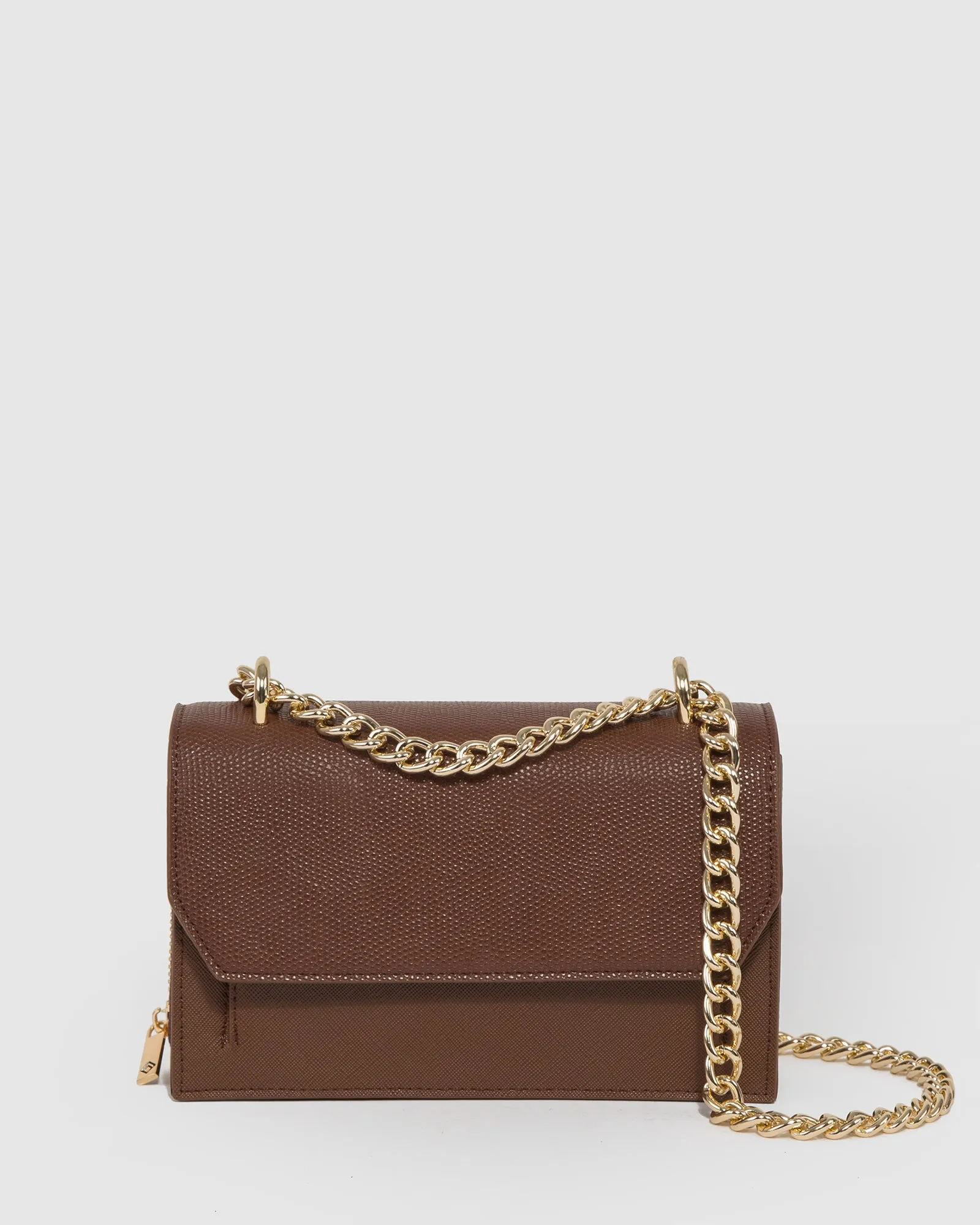 Brown Harper Chain Crossbody Bag sold by Collete Hayman