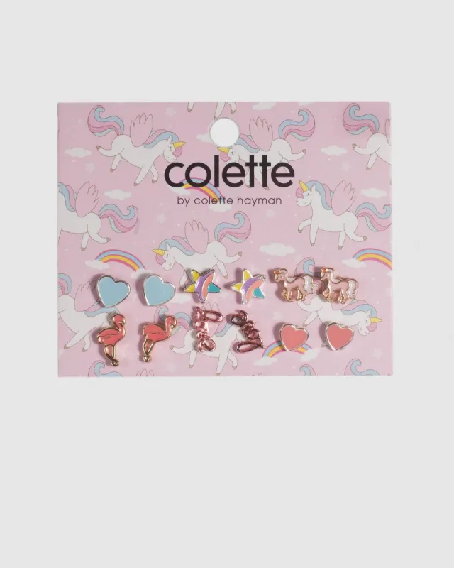 Multi Colour Love Stud Earrings sold by Collete Hayman