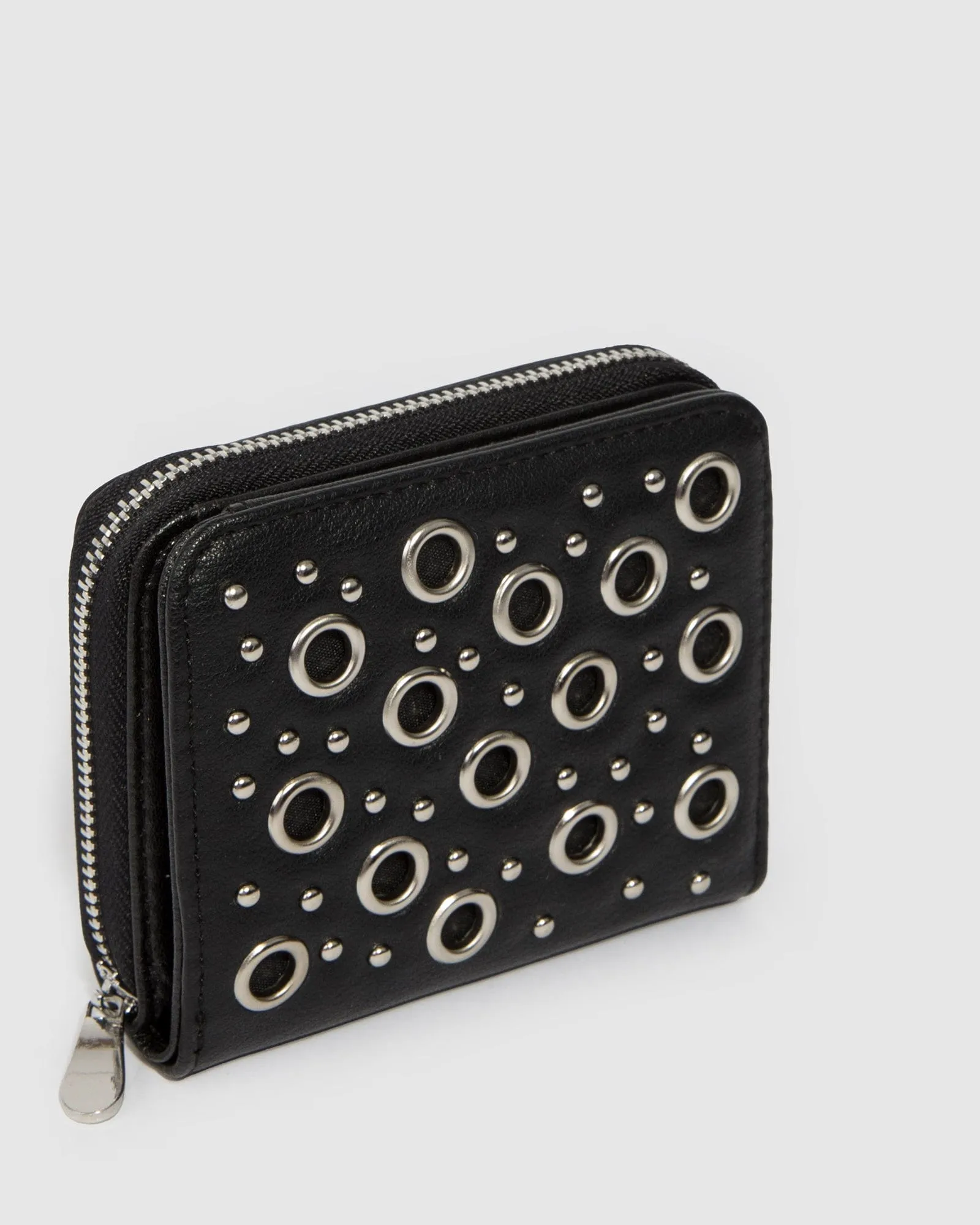 Black Gigi Eyelet Mini Wallet sold by Collete Hayman product image thumbnail 3