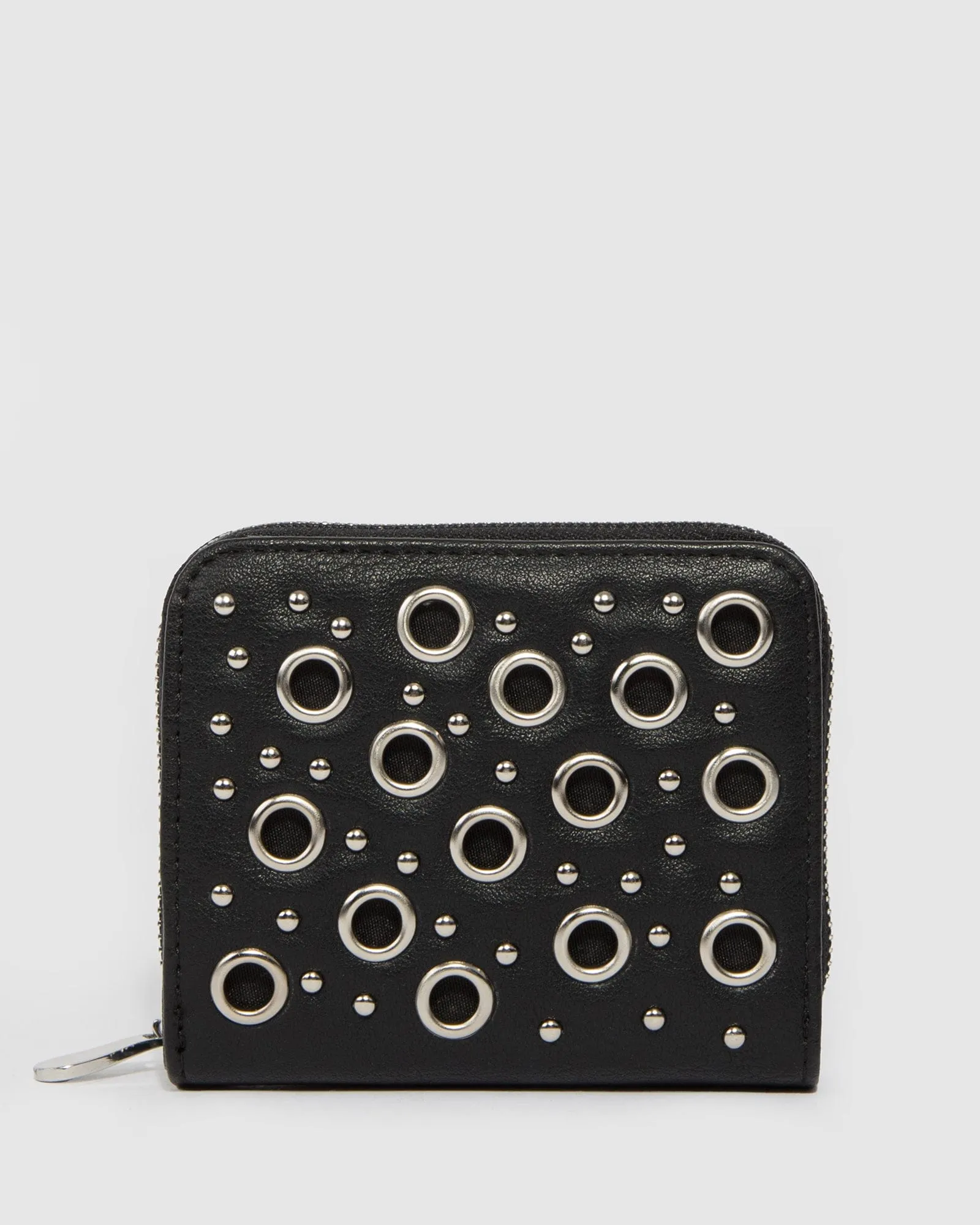 Black Gigi Eyelet Mini Wallet sold by Collete Hayman