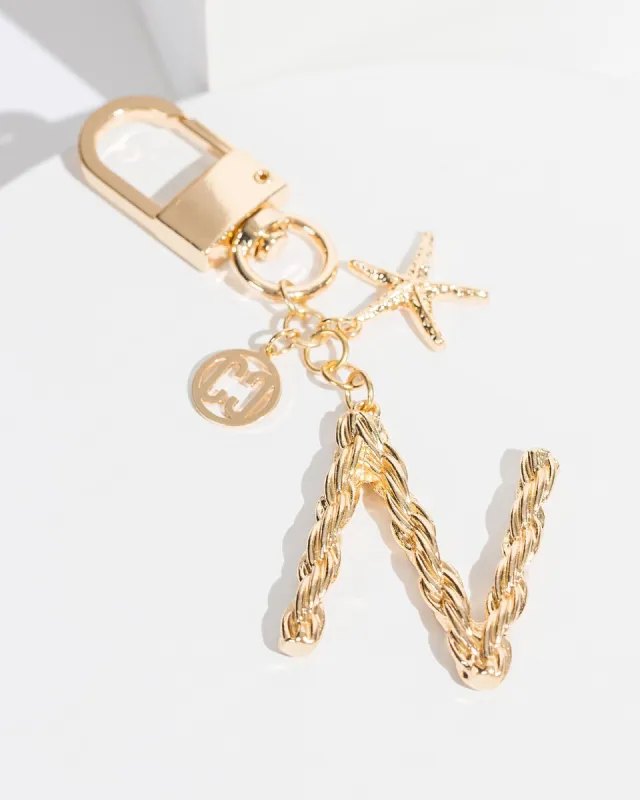 N - Gold Initial Bag Charm sold by Collete Hayman
