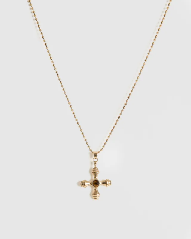 Brown Cross Pendant Necklace sold by Collete Hayman