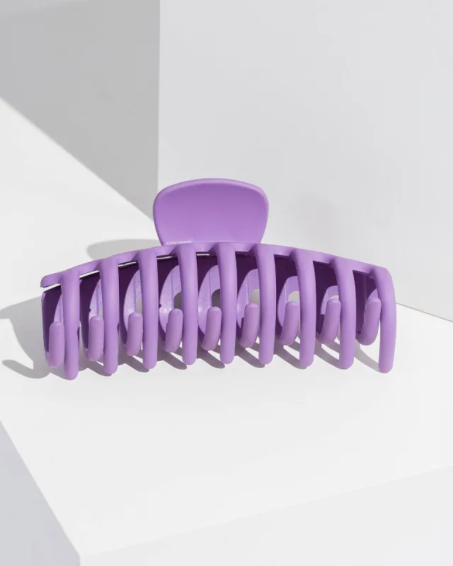 Purple Round Matte Claw Clip sold by Collete Hayman