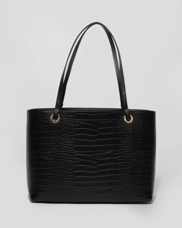 Black Anya Tote Bag sold by Collete Hayman