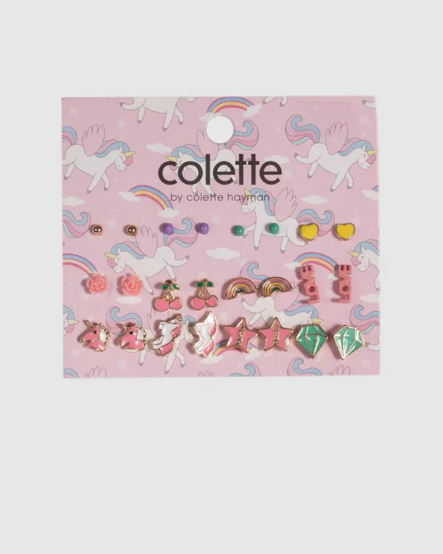 Cherry and Star Multi Stud Earrings sold by Collete Hayman